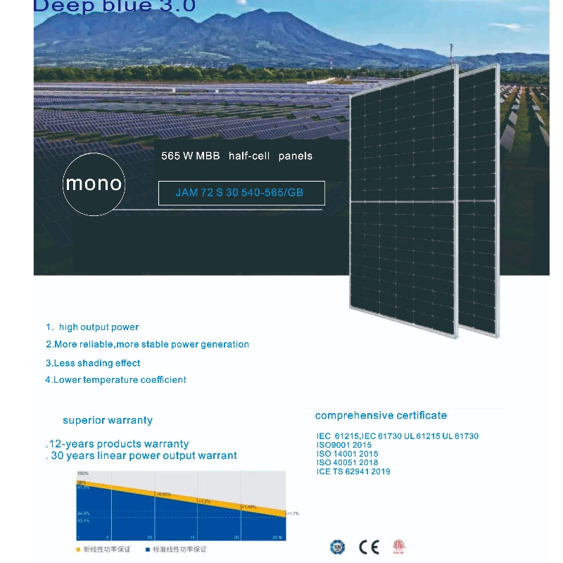 Sininen aurinkovalo aurinkopaneelit Systems Korkealaatuinen mukava hinta online -tukkumyynti